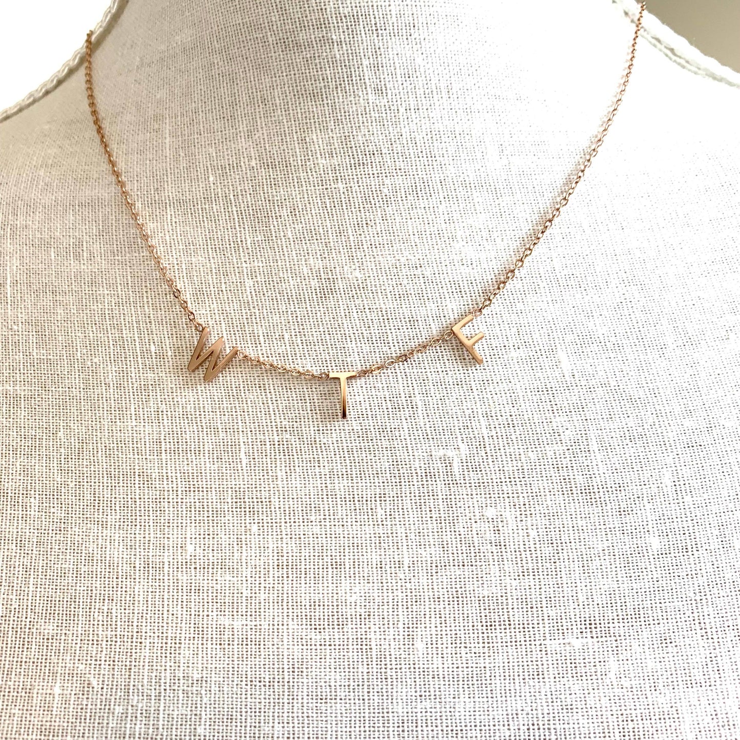 Royce and Oak WTF Necklace - Gold