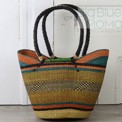 Big Blue Moma Shoulder Shopper - Traditional Palette