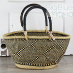 Big Blue Moma Bolga Basket - Special Shopper Large - Natural Palette
