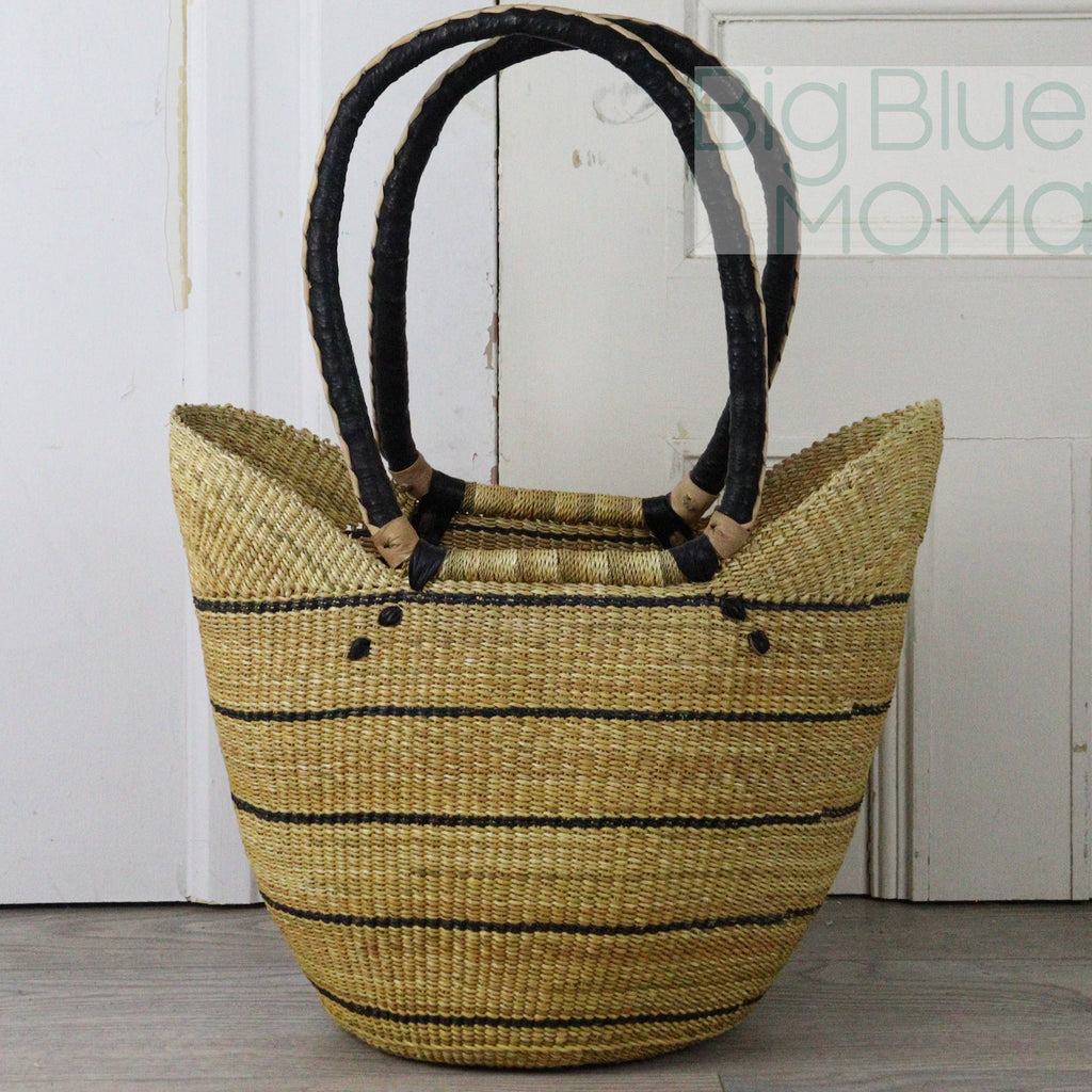 Big Blue Moma Shoulder Shopper - Natural Palette