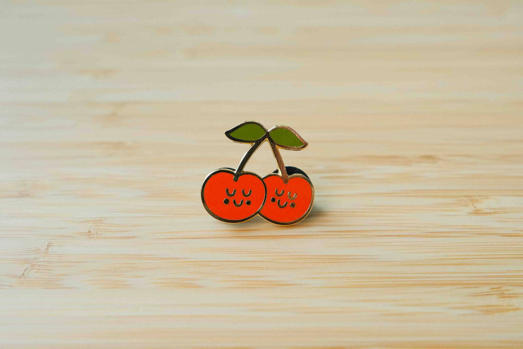 Cute Cherries - enamel pin 🍒