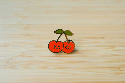 Cute Cherries - enamel pin 🍒