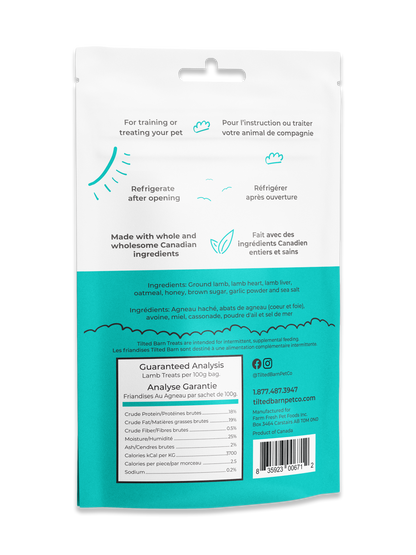 Lamb Treats For Dogs 100g/3.53oz