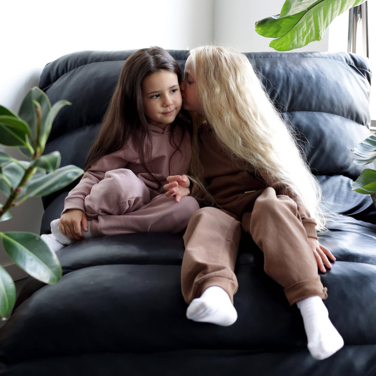 KidORCA Mocha Organic Brushed Terry Sweatpants, additional product photograph 2
