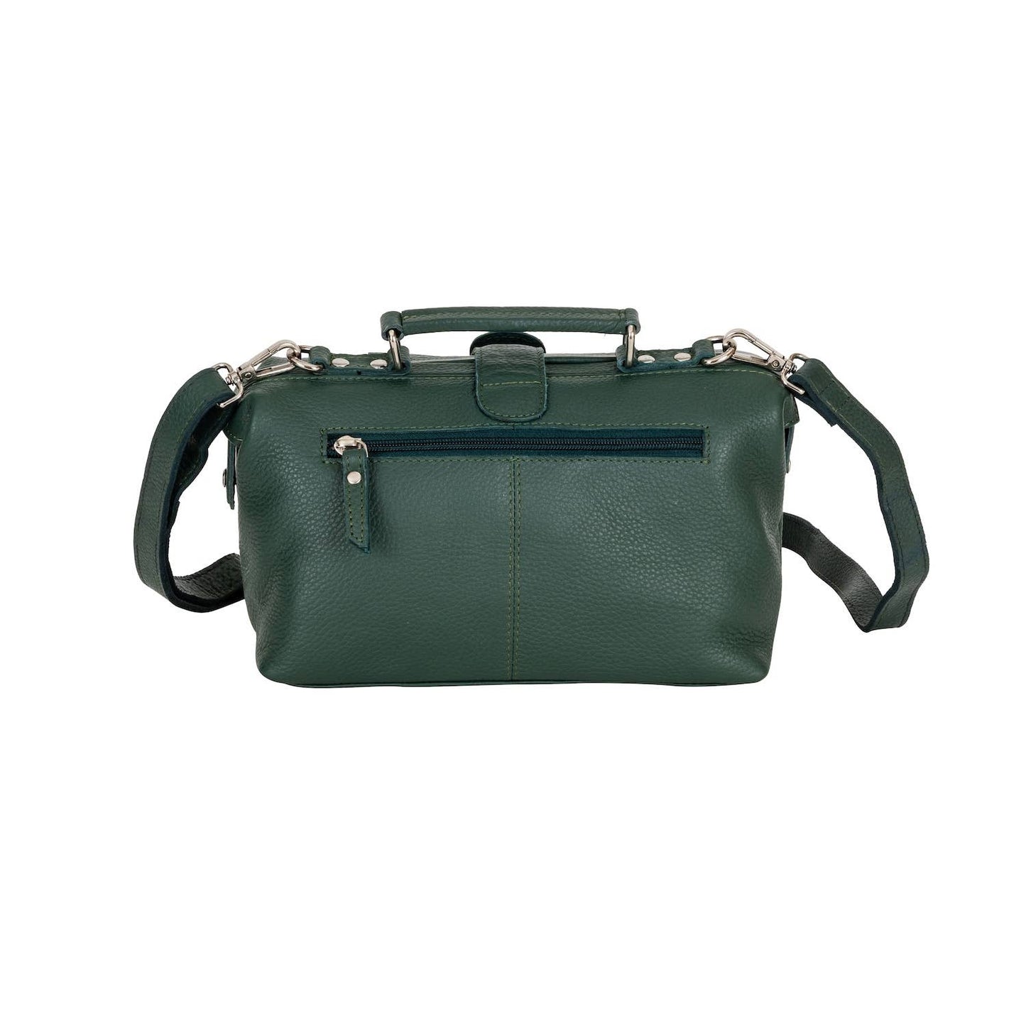 Bella, Women’s Full Grain Leather Bag: OLIVE GREEN