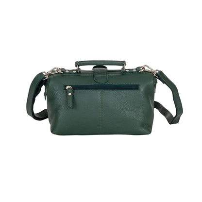 Bella, Women’s Full Grain Leather Bag: OLIVE GREEN