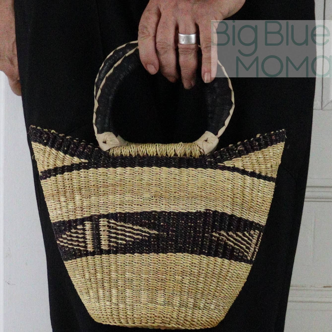Big Blue Moma U Shopper Small - Natural Palette