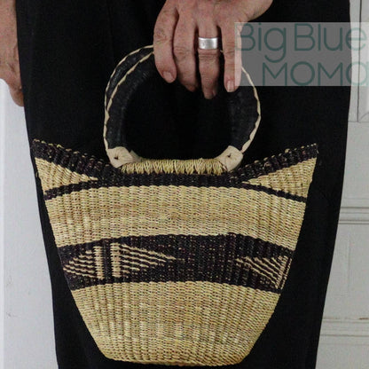 Big Blue Moma U Shopper Small - Natural Palette