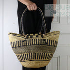 Big Blue Moma Shoulder Shopper - Natural Palette
