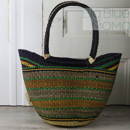 Big Blue Moma Shoulder Shopper - Traditional Palette
