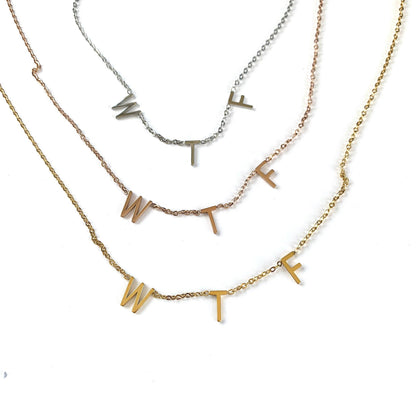 Royce and Oak WTF Necklace - Gold