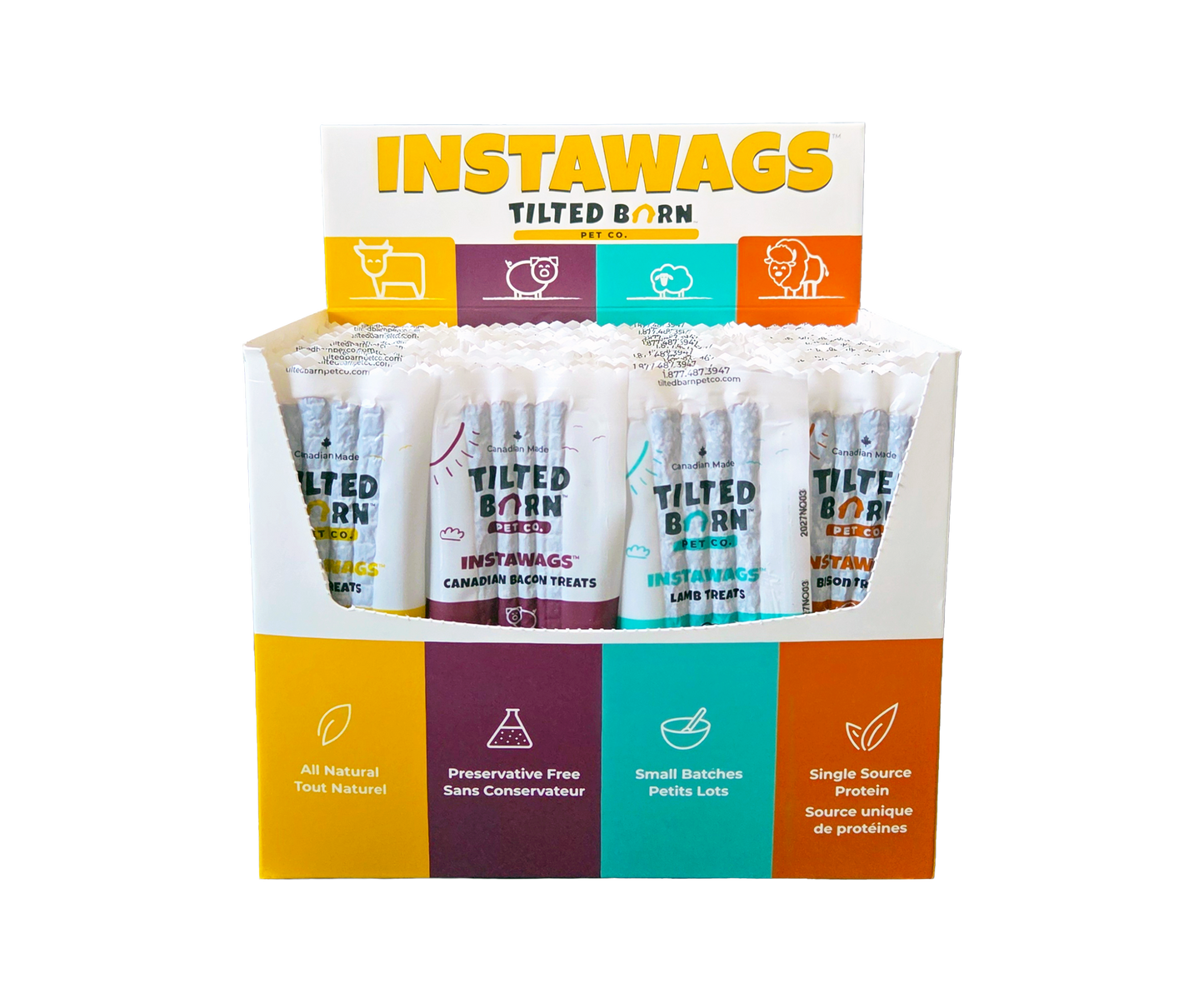 Tilted Barn Pet Co. Instawags 4 Pack Pet Treats