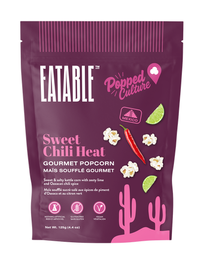 EATABLE Popped Culture - Sweet Chili Heat Popcorn (Vegan)