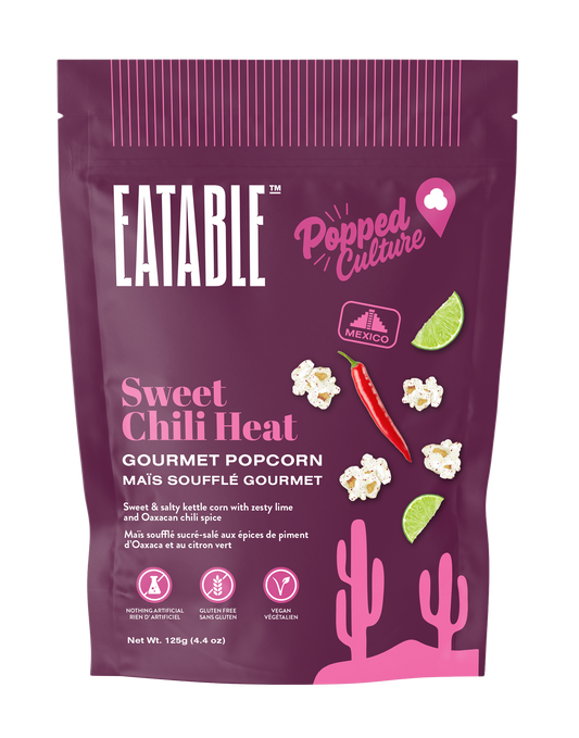 EATABLE Popped Culture - Sweet Chili Heat Popcorn (Vegan)