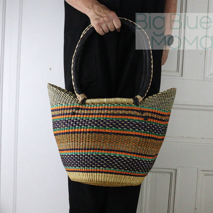 Big Blue Moma Shoulder Shopper - Traditional Palette