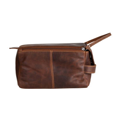 Greenwood Leather Darwin Travel Wash Bag - Sandal