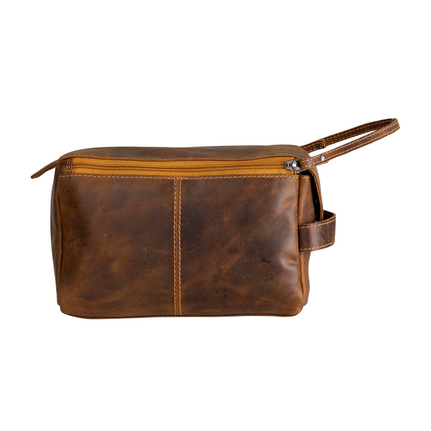 Greenwood Leather Darwin Travel Wash Bag - Sandal