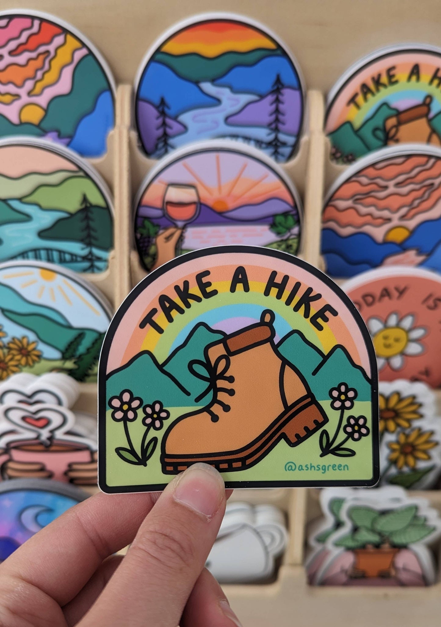 Take A Hike - 3" vinyl sticker