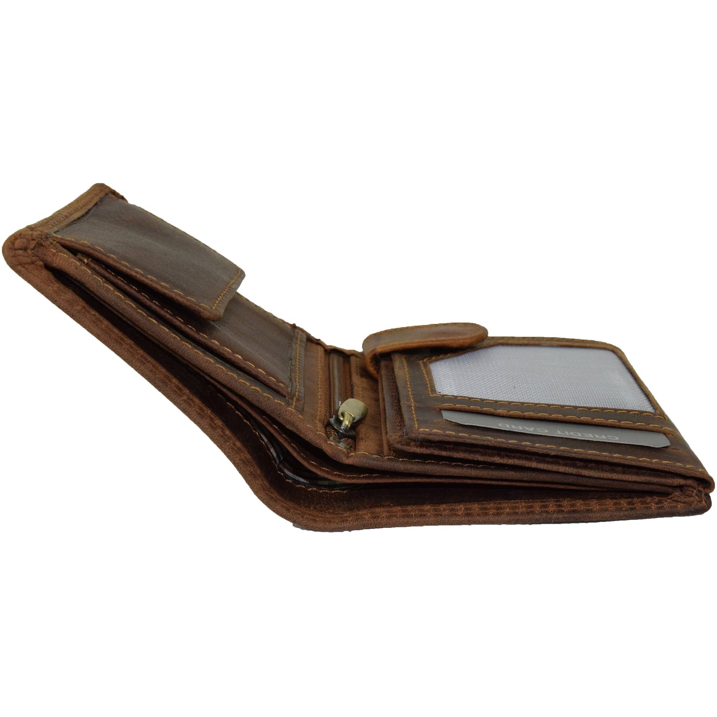 Greenwood Tyler Leather Wallet - Brown