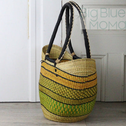 Big Blue Moma Shoulder Shopper - Traditional Palette