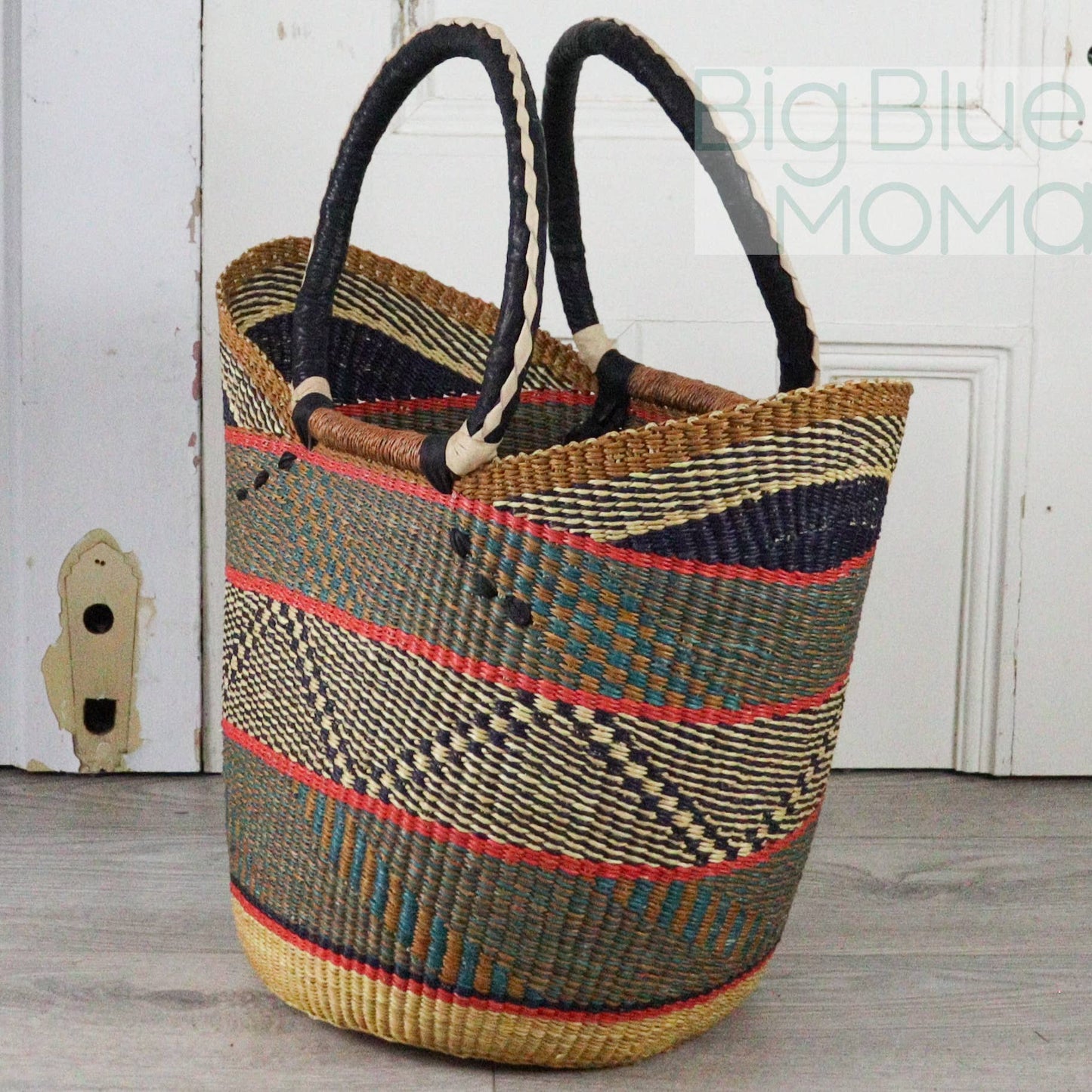 Big Blue Moma U Shopper Large - Traditional Palette