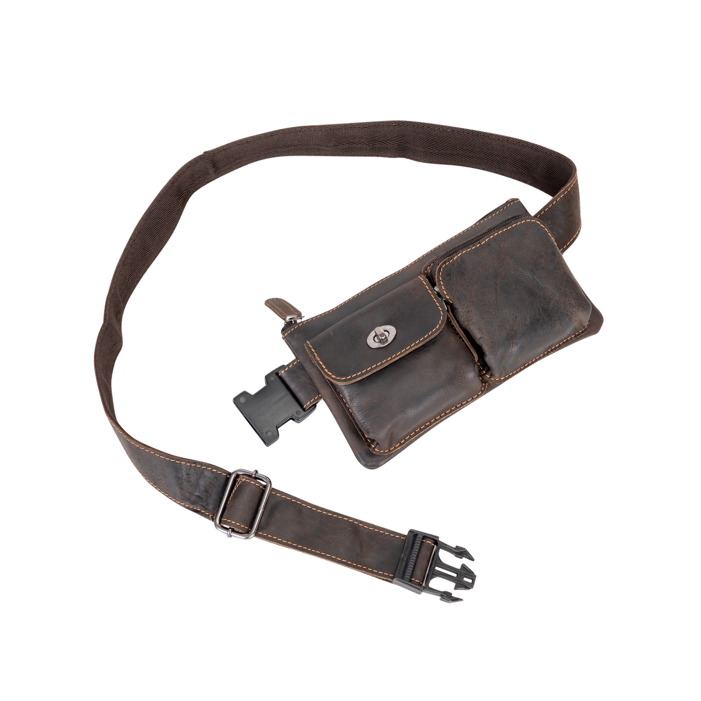 Greenwood Leather Kakadu Bum Bag - Brown