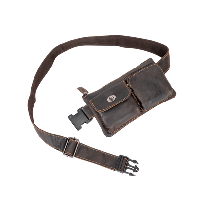 Greenwood Leather Kakadu Bum Bag - Brown