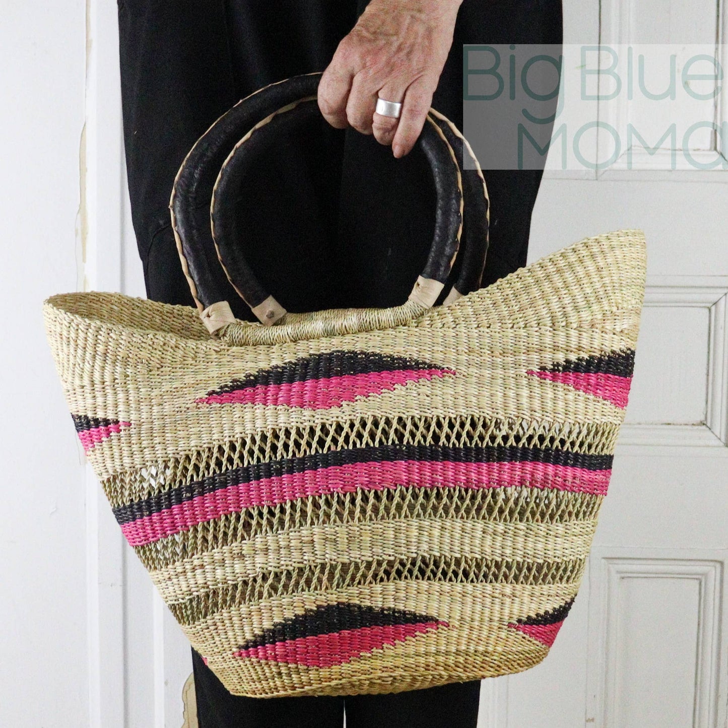 Big Blue Moma U Shopper Large - Traditional Palette