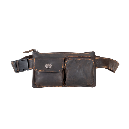 Greenwood Leather Kakadu Bum Bag - Brown