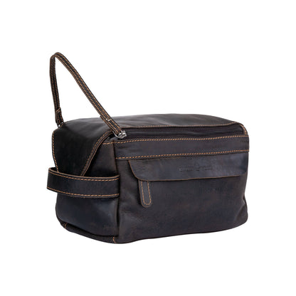 Greenwood Leather Darwin Travel Wash Bag - Sandal