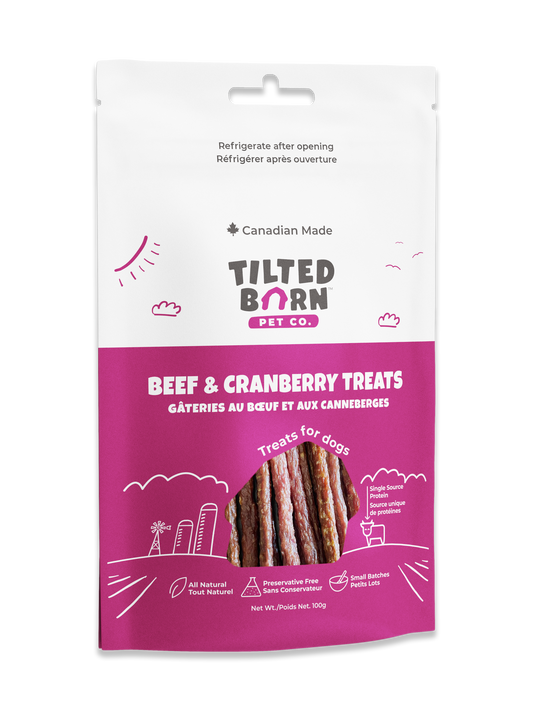 Beef and Cranberry Treats For Dogs 100g/3.53oz