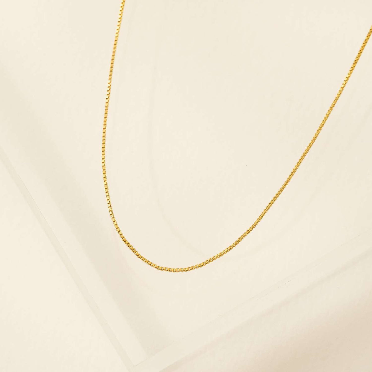 Lover's Tempo gold-filled box chain necklace
