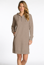 DKR & Co Long Sleeve 1/4 Zip Hooded Dress