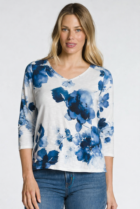 DKR & Co Dolman Sleeve V-Neck Top