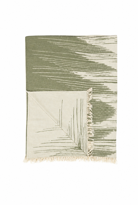 Pokoloko - Sound Waves Throw Blanket/XL Towel - Sencha