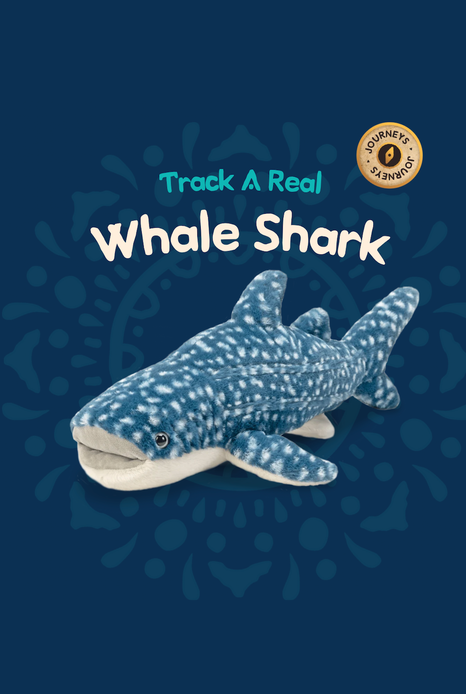 Fahlo The Quest 20-inch Whale Shark Tracking Plush