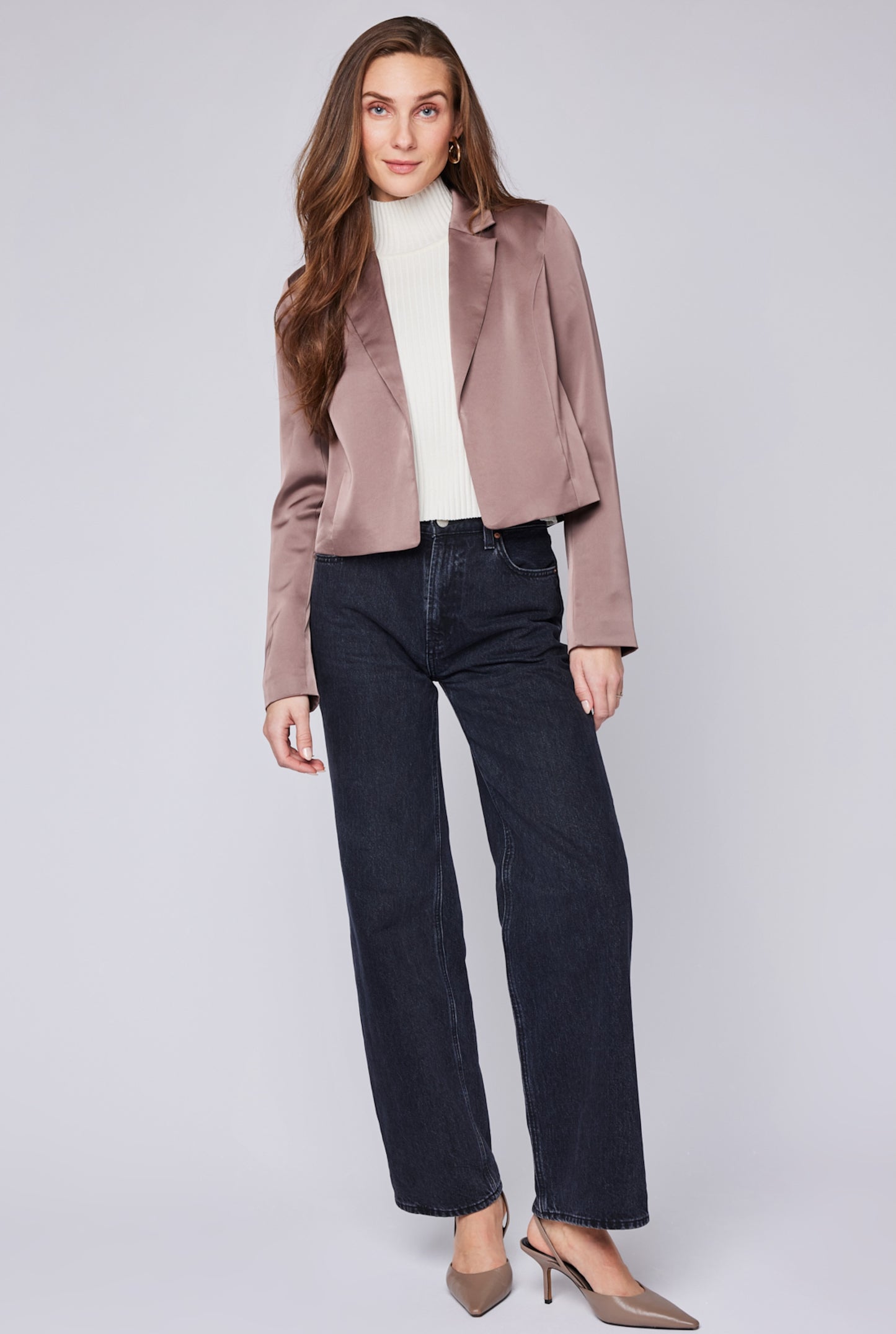 Gentle Fawn Natalie Satin Blazer - Fawn