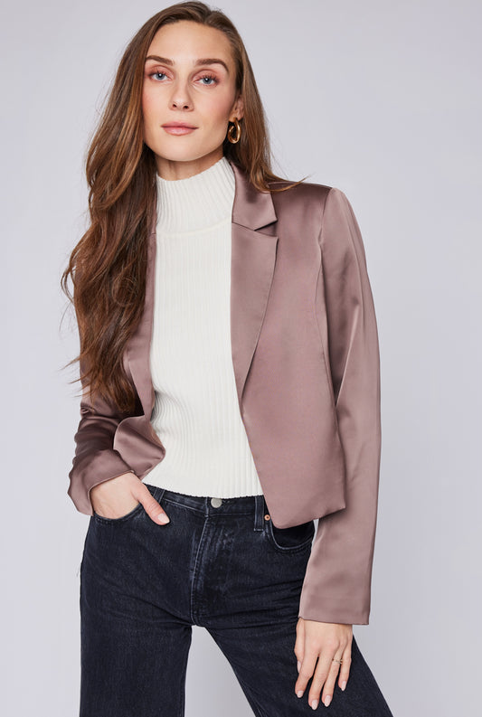 Gentle Fawn Natalie Satin Blazer - Fawn