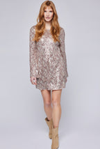 Robe Zadie Gentle Fawn - Paillettes cuivrées