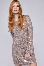 Robe Zadie Gentle Fawn - Paillettes cuivrées