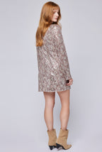 Robe Zadie Gentle Fawn - Paillettes cuivrées