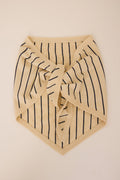 Gentle Fawn Everly Scarf in Navy Stripe tied in a flat lay