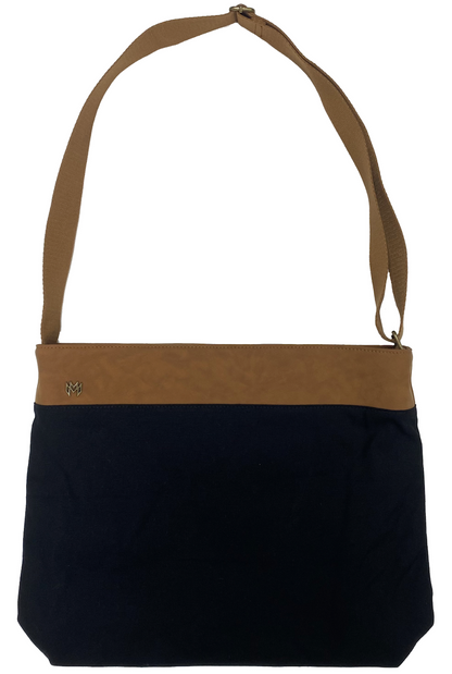 Malvados Monroe Messenger in Jet - Luxury Resort Style Crossbody