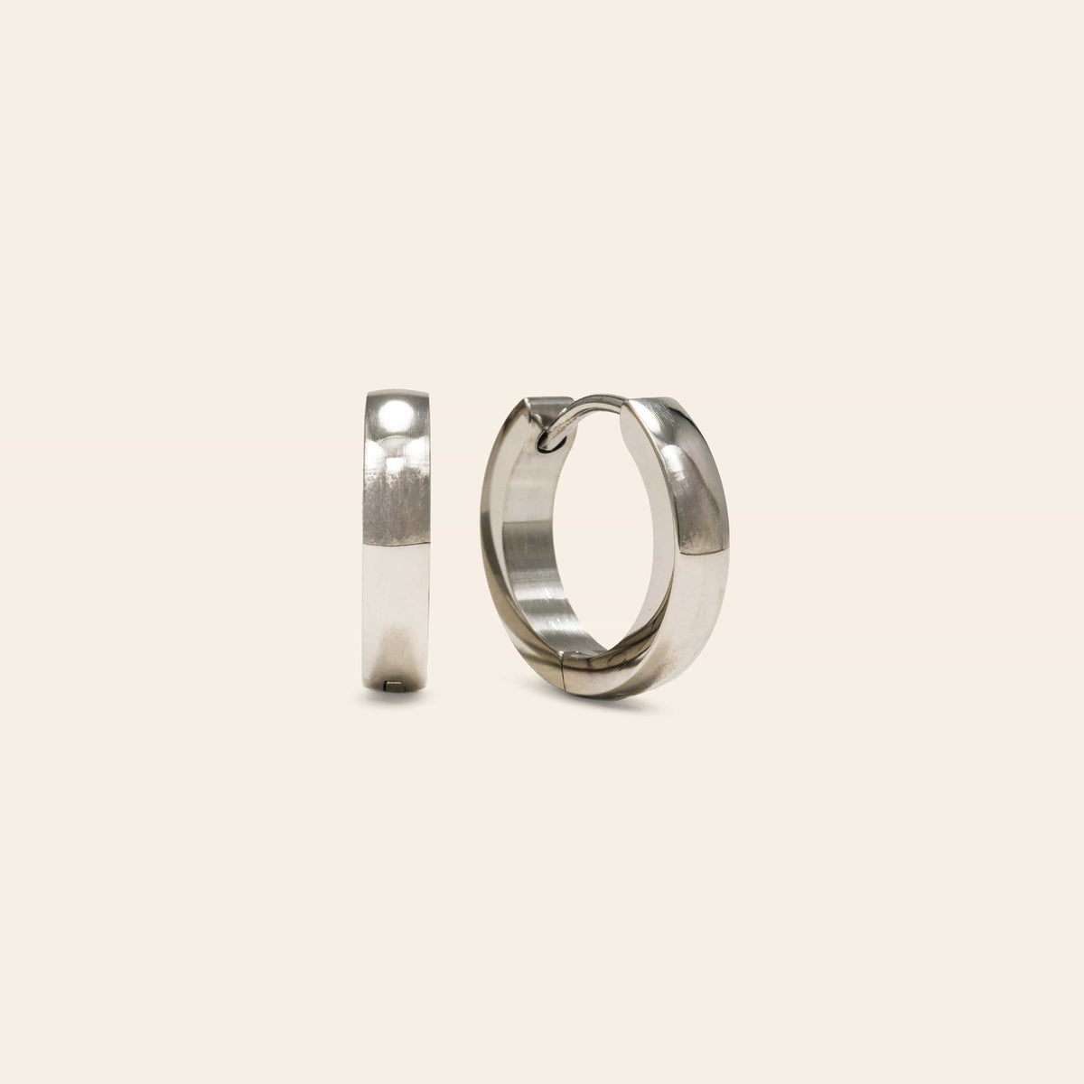 Maya 13mm Waterproof Hoop Earrings - Silver by Lover's Tempo