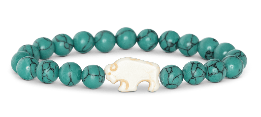 Fahlo The Roam bison tracking bracelet in Turquoise