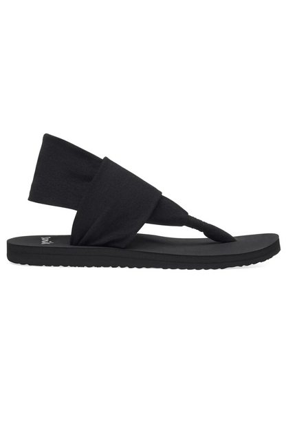 Sanuk Sling Sandals in Black - Classic Comfort Design