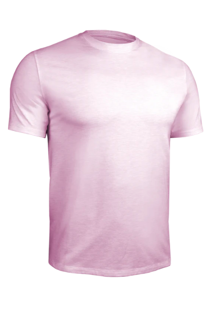 2UNDR PREMIUM CREW TEE HEATHER LIGHT PINK