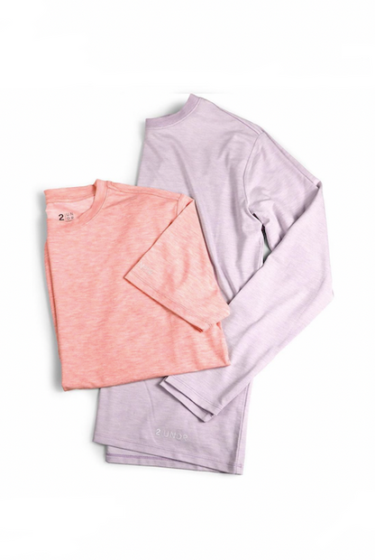 2UNDR PREMIUM CREW TEE HEATHERED LAVENDER