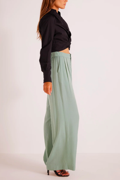 MINKPINK EVA WIDE LEG PANTS MINT