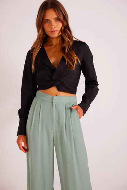 MINKPINK EVA WIDE LEG PANTS MINT